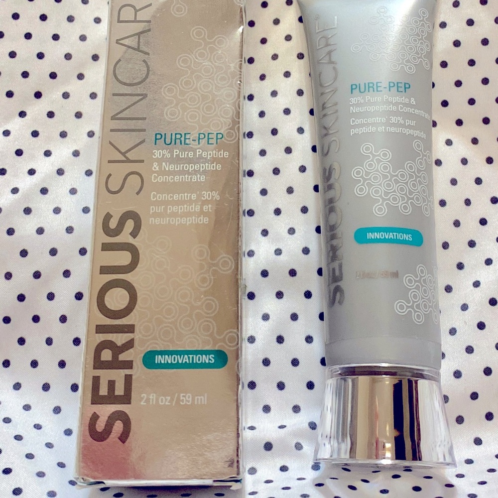 SERIOUS SKINCARE Pure Pep 30% PEPTIDE CONCENTRATE Double Size 2oz NEW SEALED